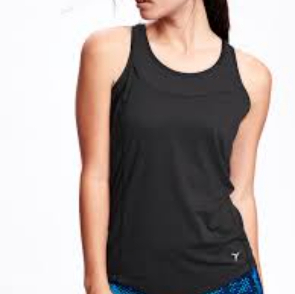 Women's Old Navy Active Black Racer Back Top Size XS Used